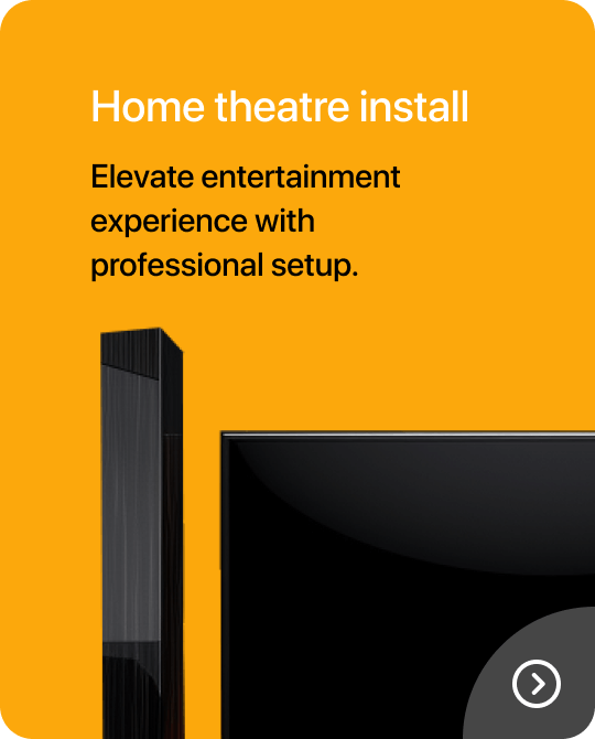 Home theater installation - elevate entertainment experience with professional setup.