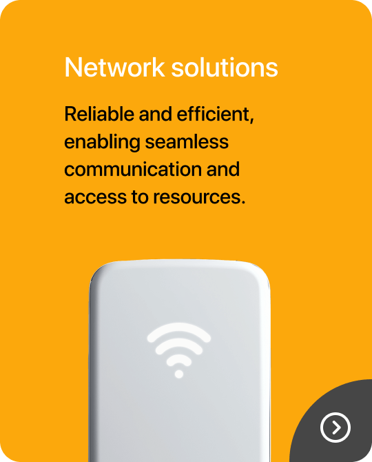 Network solutions - Reliable and efficient, enabling seamless communication and access to resources. Router installation. Point to point network connection.