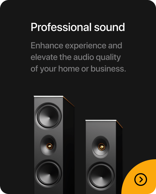 Professional sound installation - Enhance experience and elevate the audio quality of your home or business. Sound installation.
